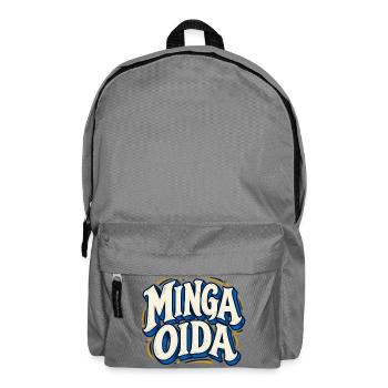 Minga Oida – Bayerischer München Spruch - Rucksack - Mittelgrau - Vorne