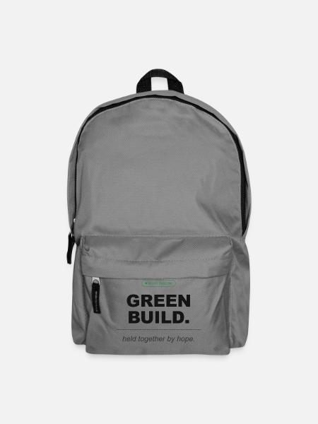 Green Build. Held Together By Hope. - Rucksack - Mittelgrau