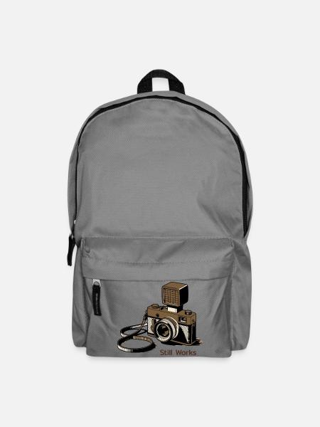 Still Works Vintage Kamera - Rucksack - Mittelgrau