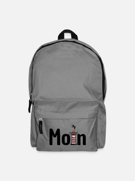 Moin Leuchtturm Möwe - Rucksack - Mittelgrau