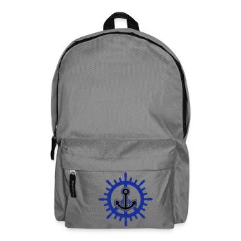 Frieden der Seefahrt / peace at sea (2c) - Backpack - elephant grey - Front