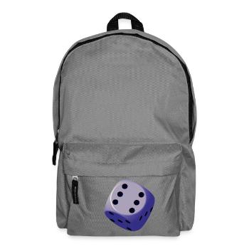 Würfel, Spiel, Spaß - Rucksack - Mittelgrau - Vorne