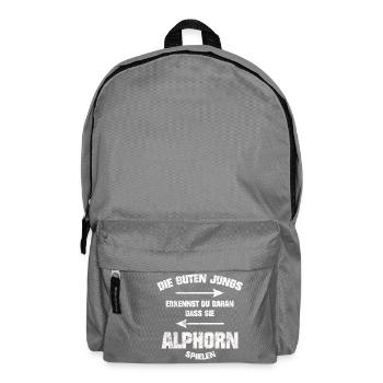 ALPHORN DIE GUTEN JUNGS GRUNGE STYLE SHIRT - Rucksack - Mittelgrau - Vorne