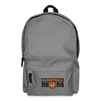 Basketball Mom. Mama. Mutti B-Ball. Heimspiel. Fan - Rucksack - Mittelgrau - Vorne