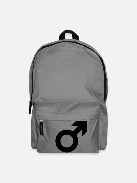 Männlich Geschlecht - Rucksack - Mittelgrau