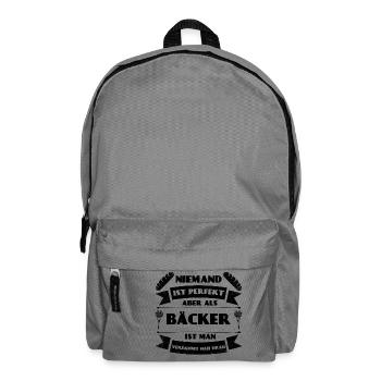 Perfekter Bäcker Bäckerei Brot Backen Gebäck - Rucksack - Mittelgrau - Vorne