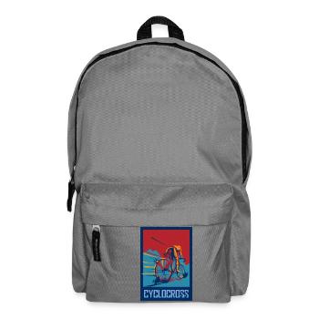 Cyclocross Bicycle Gift Road Bike Cross Belgian - Backpack - elephant grey - Front