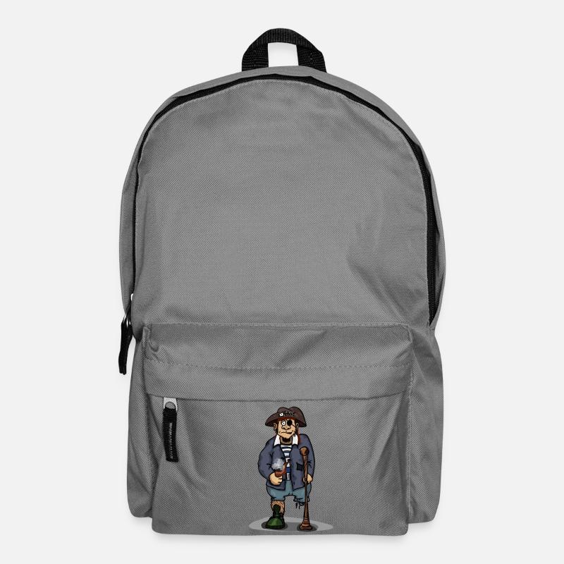 Pirate avec une jambe de bois idée cadeau eyepatch - Sac à dos - gris éléphant