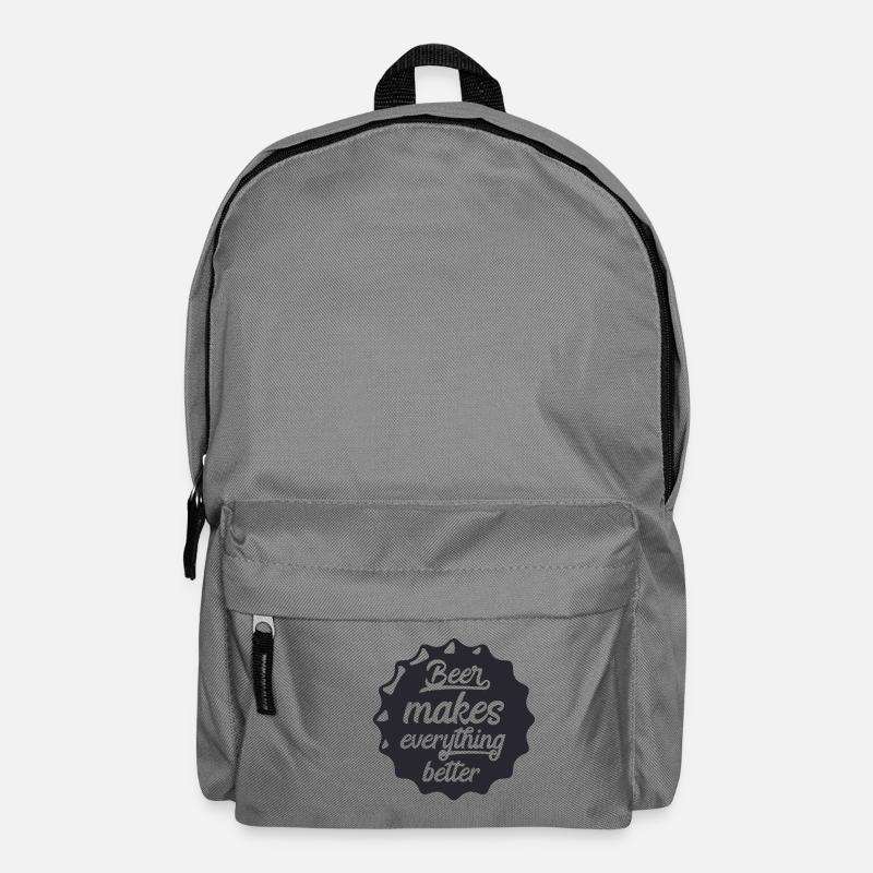 Beer makes everything better - Rucksack - Mittelgrau