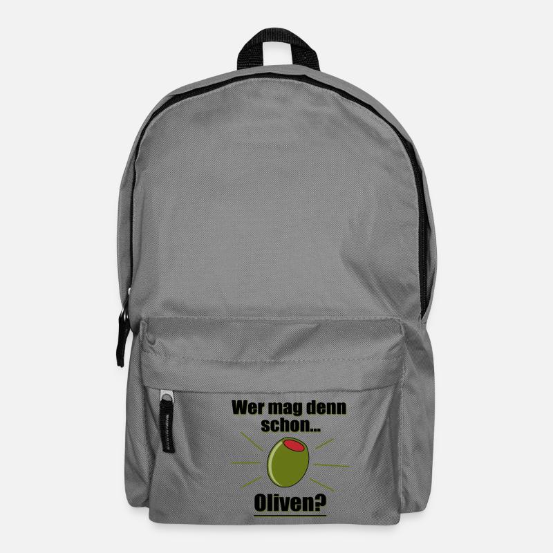 Wer mag denn schon Oliven? - Rucksack - Mittelgrau