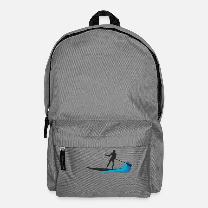 Stand up Paddle Shirt & Geschenk SUP Board - Rucksack - Mittelgrau