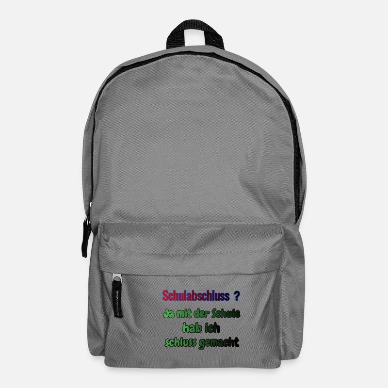 Schulabschluss ? - Rucksack - Mittelgrau