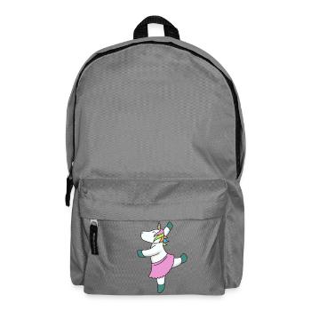 Ballett Einhorn Geschenk tanzen Sport Ballerina - Rucksack - Mittelgrau - Vorne