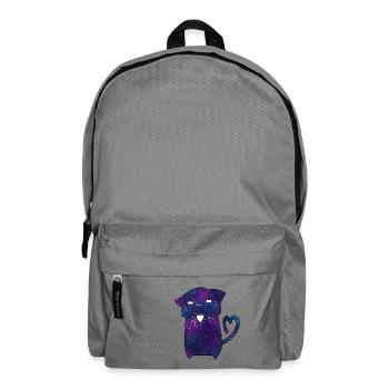 Galaxy Katze - Rucksack - Mittelgrau - Vorne