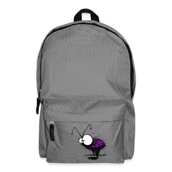 Illustration drôle de Mayfly - Sac à dos - gris éléphant - Devant