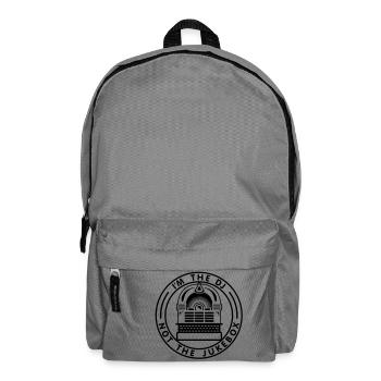 I'm the DJ not the jukebox (B, 1c) - Backpack - elephant grey - Front