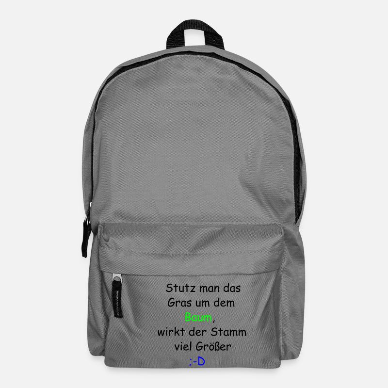 Baum Spruch | Super Geschenk - Rucksack - Mittelgrau