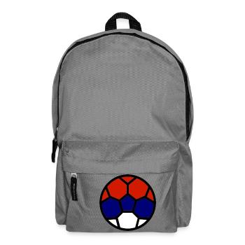 Fußball WM Flagge Serbien Weltmeisterschaft - Rucksack - Mittelgrau - Vorne