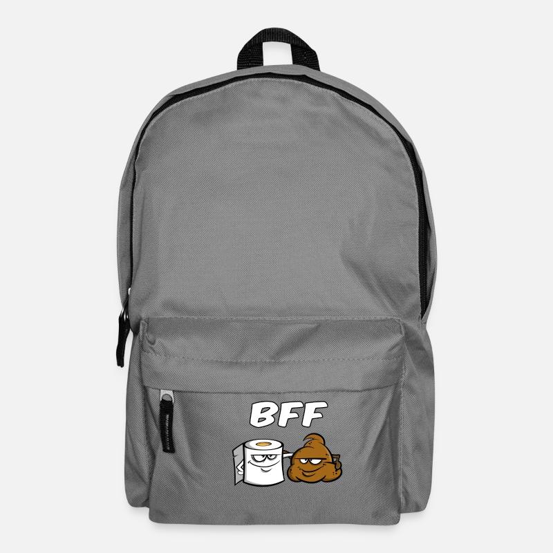 BFF - Best friends for ever - Geschenkidee Freunde - Rucksack - Mittelgrau