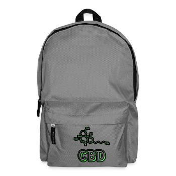 Cannabidiol - CBD Cannabis Gift - Backpack - elephant grey - Front