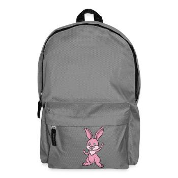 Rabbit bunny bunny - Backpack - elephant grey - Front
