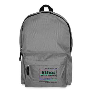 ethos the future of social finance - Sac à dos - gris éléphant - Devant