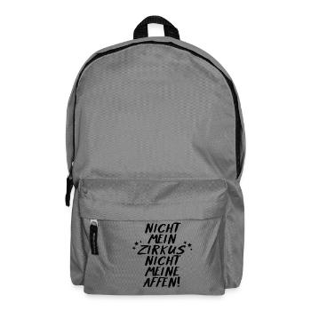 Not my circus - Backpack - elephant grey - Front