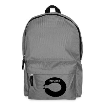 Fleischwurst Geschenk Geschenkidee Idee - Rucksack - Mittelgrau - Vorne
