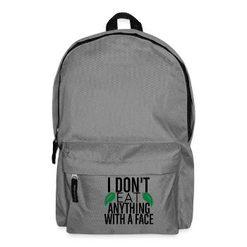 Idée de cadeau de végétarien végétarien - Sac à dos - gris éléphant - Devant