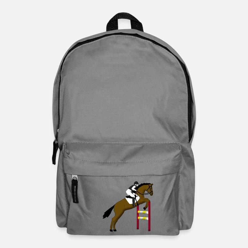 Springreiten 1 - Rucksack - Mittelgrau