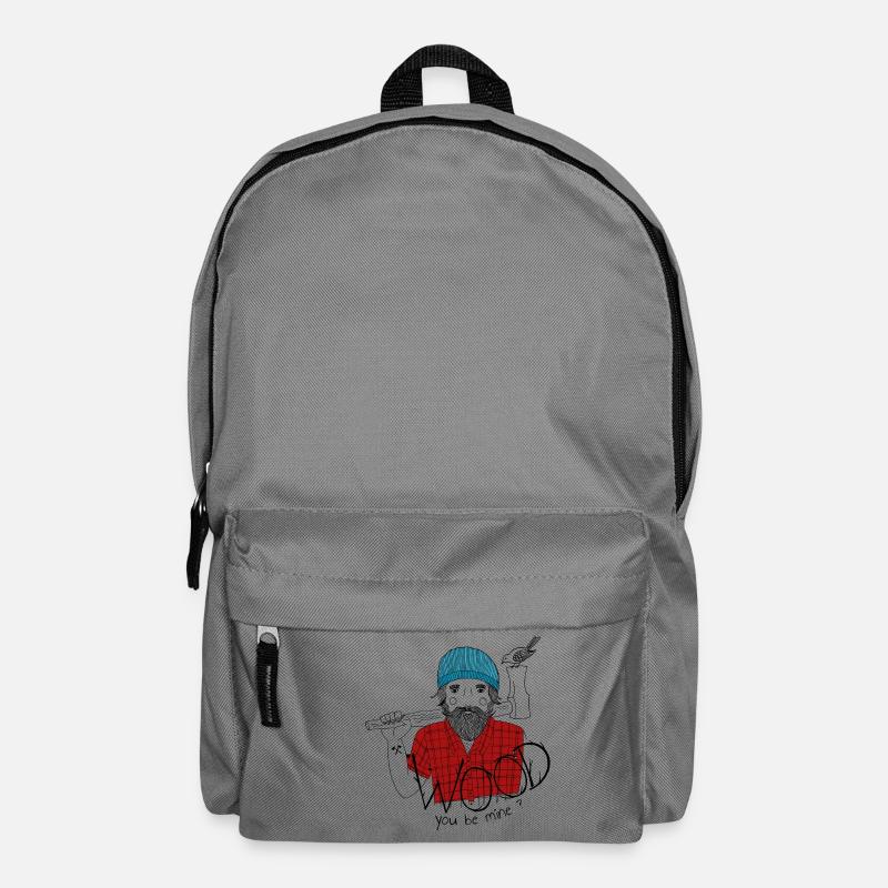 verliebter bärtiger Holzfäller Geschenk - Rucksack - Mittelgrau