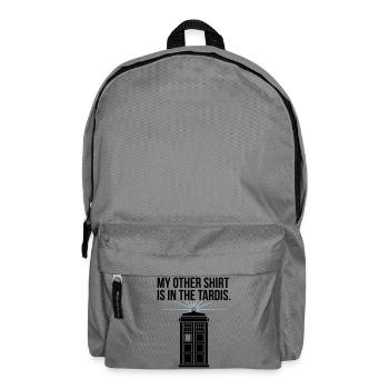 My Other Shirt Is In The Tardis - Backpack - elephant grey - Front