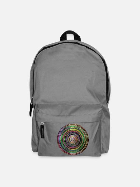 Hypnotischer Kreis - Rucksack - Mittelgrau