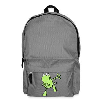 Tanzender Frosch - Rucksack - Mittelgrau - Vorne