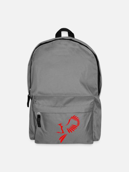 Vogel Abbildung - Rucksack - Mittelgrau