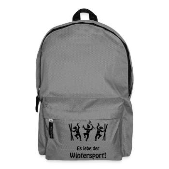 Es Lebe Der Wintersport! (Après Ski Party / Apres) - Rucksack - Mittelgrau - Vorne