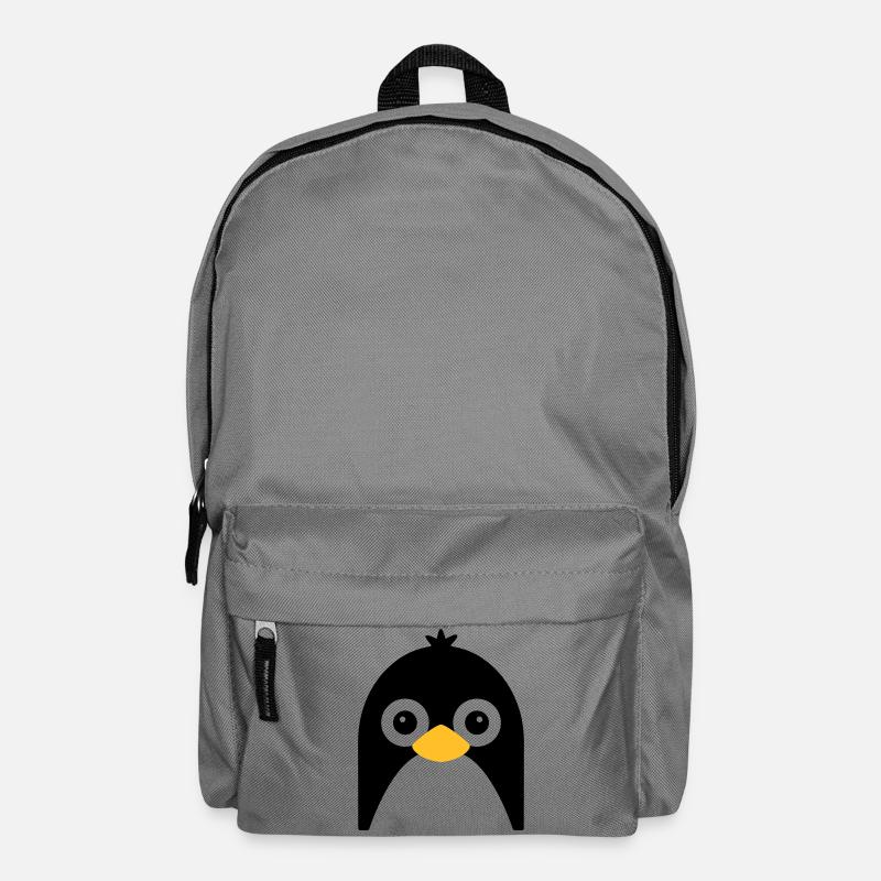 Visage de pingouin mignon - Sac à dos - gris éléphant