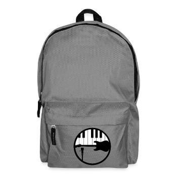 Turntable Piano Guitar Music is life Geschenkidee - Rucksack - Mittelgrau - Vorne