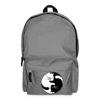 Yin yang chat - Sac à dos - gris éléphant - Devant
