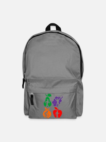 Gesunde Frucht gesunde Sportdiät - Rucksack - Mittelgrau
