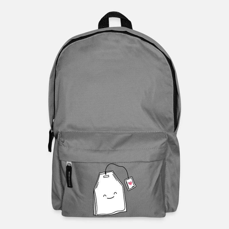 Teeliebhaber Tee Lächeln - Rucksack - Mittelgrau
