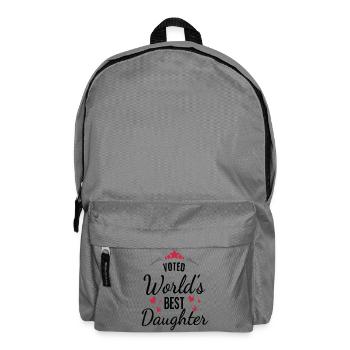 Voted World’s Best Daughter - Backpack - elephant grey - Front