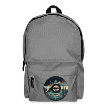 camping Wohnwagen in Berglandschaft mit - Rucksack - Mittelgrau - Vorne