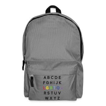 Pride Month LGBTQ - LGBTQ Alphabet - Backpack - elephant grey - Front