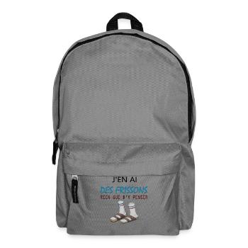 Des Frissons Socks Sandals - Backpack - elephant grey - Front