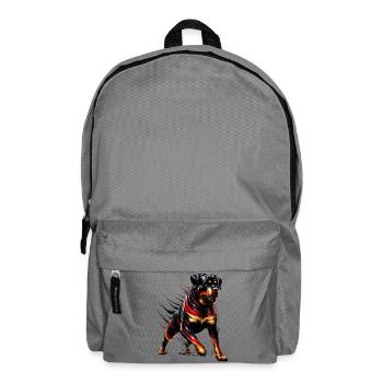 Rottweiler Germany dog design - Backpack - elephant grey - Front