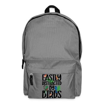 Easily Distracted by Birds - Backpack - elephant grey - Front