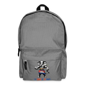 Ich bin stolz auf meine Fährten Kambodscha - Rucksack - Mittelgrau - Vorne