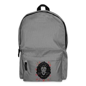 Sign Zodiac sign star logo Leo - Backpack - elephant grey - Front