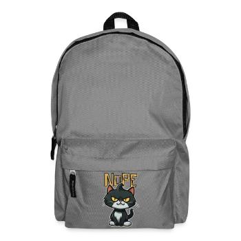 Angry Kitten says NOPE - Rucksack - Mittelgrau - Vorne